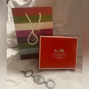 New Coach Signature KeyChain